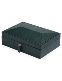 COFFRET 8 MONTRES EN CUIR VERT ANGLAIS - CBM