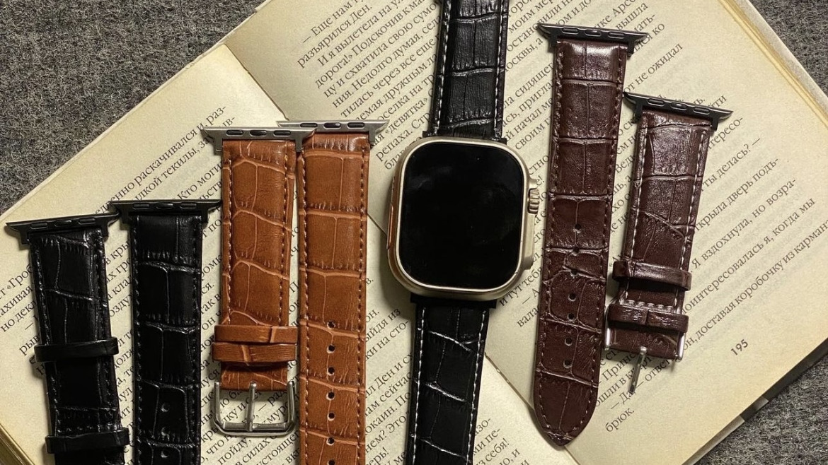 Bracelet montre Façon Alligator Apple Watch Ultra