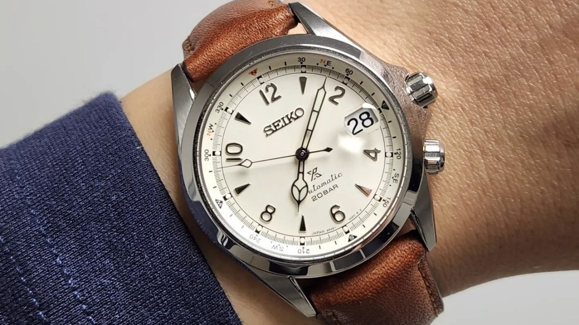 Bracelet Veau Bombe Cognac Seiko Alpinist